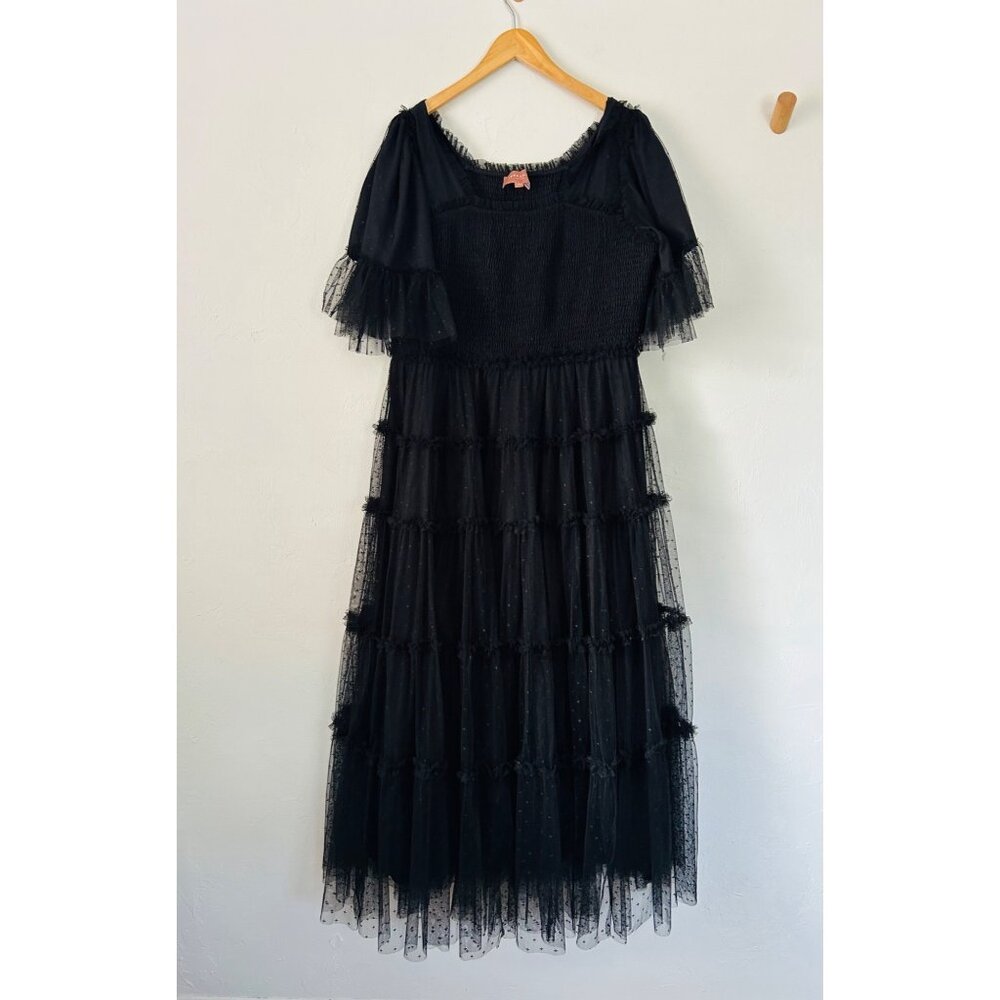 Jessakae Women's Sz 2X Black Senna Tulle Dress - Picture 2 of 14